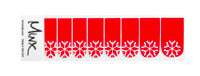Image 2 of SNOW FLAKES on RED Minx Nail Art 