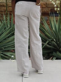 Image 3 of Breezin’ | Cotton Blend, Linen Look Pants