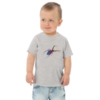Image 1 of Toddler Jersey T-shirt - Spider Rainbow Glow