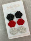 Paw-Print Clay Earrings