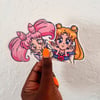 Sailor Moon Usagi and Daughters Stickers