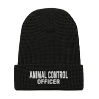 Image 2 of Animal Control Officer Waffle beanie