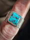 Image of Turquoise square ring #2