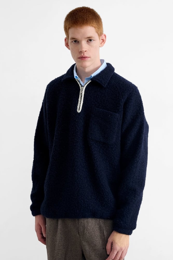 Image of EDMMOND UNCONVETIONAL ZIP POLO