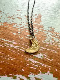Image 4 of 10k gold moon necklace