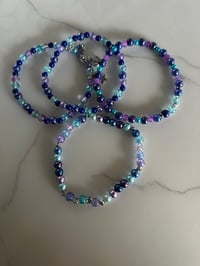 Image 4 of Star Shine Tumbler Blue and Purlple Mermaid Vibe Tumbler Bracelet Stack