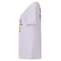 Image 6 of Women’s organic ribbed neck t-shirt PINOT NOIR not just any red