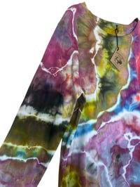 Image 7 of 3XL Ladies Long-Sleeve Stretch Tee in Bright Geode Ice Dye