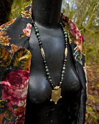 Image 3 of Kombaba Jasper and silver obsidian necklace 