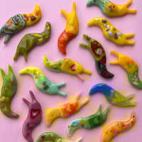 Image 1 of Fused glass slug magnets