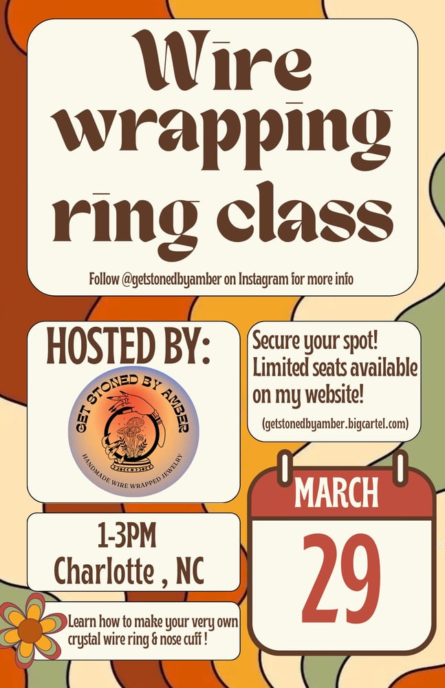 Image of In person wire wrapping class : reserve your seat here 