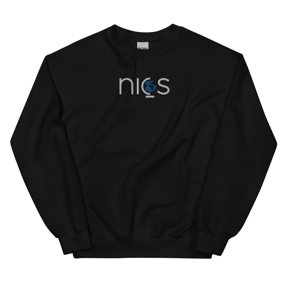 NICS - Logo with Globe - Crewneck - Grey or Black