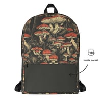 Image 4 of Dark Cottagecore Goth Inspired Vibrant Mushroom Backpack