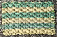 Image 2 of Green & Gold - Two Tone - 21 Fathom - Lobster Rope Mat