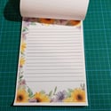 Eco Sunflowers Notepad upcycled  