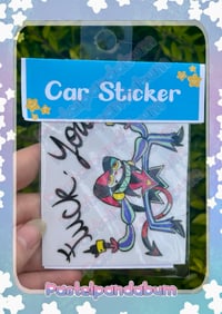 Helluva Boss - F you Fizzarolli Car sticker