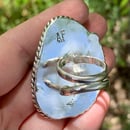 Image 5 of XL Kingman Turquoise Handmade Sterling Silver Statement Ring