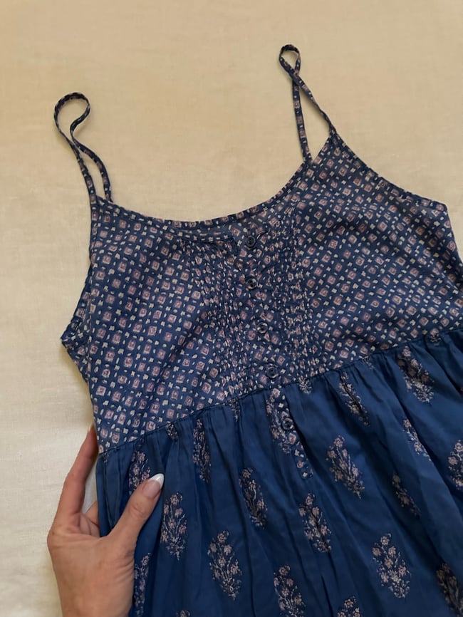 70s indian cotton gauze maxi dress 