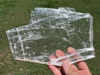 Image 3 of Transparent Selenite Slab | Morocco #2927