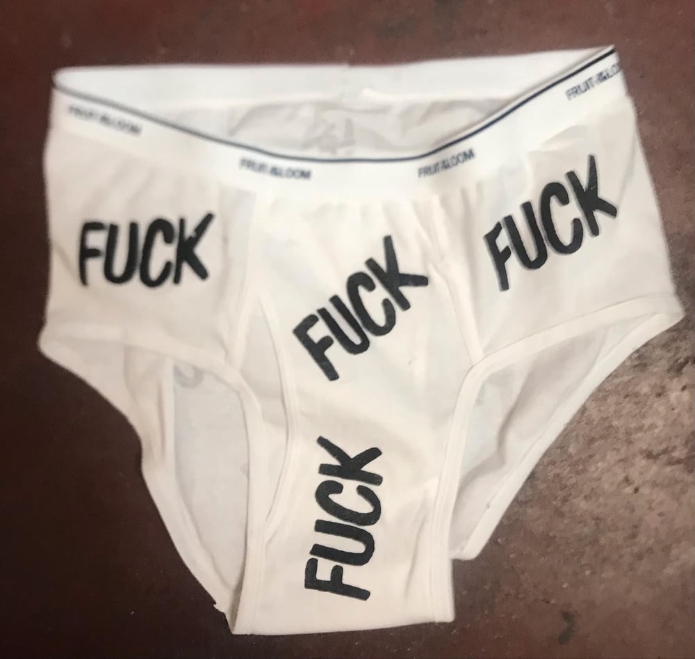 Image of Y-Front ‘FUCK’ Pants