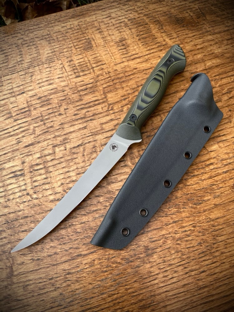 Image of 6" Boning Knife Black/OD (Medium Flex)