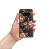 Image 8 of Dark Rose Gold Butterfly Design Goth Inspired Clear Case for Samsung®