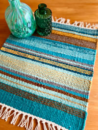 Image 1 of Hand Woven Placemat - Sea & Sand