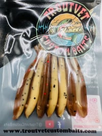 Brown & Tan Shad Minnow 7 pcs