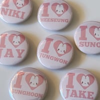 Image 2 of Enhypen Button Pins