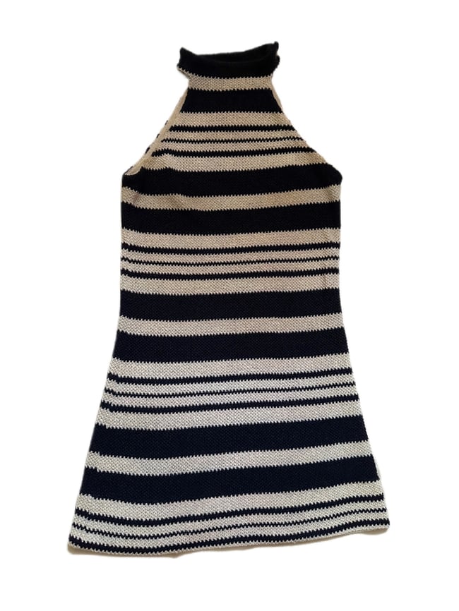 late 70s knit BIRKIN mini dress