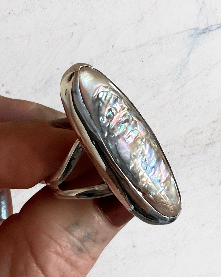 ABALONE RING / Size 7.5