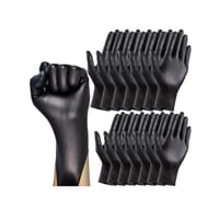 Image 1 of Black Nitrile Disposable Gloves