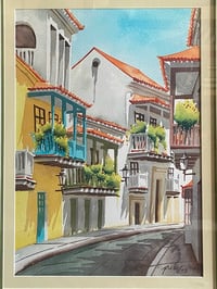 Image 3 of Watercolour Street Scene on Paper