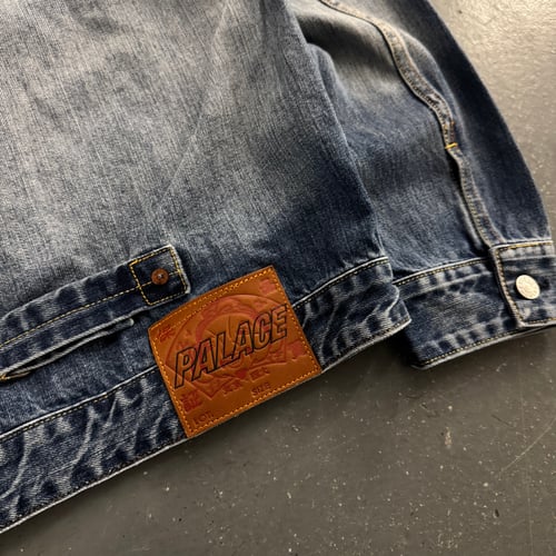 Image of BNWT SS 24 Palace x Evisu Dice Denim Jakcet, size medium