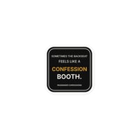Sometimes the Backseat Feels Like a Confession Booth — 3×3 Die-Cut Sticker