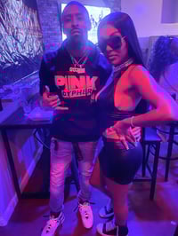 Image 3 of Pink Cypher Hoodie Black