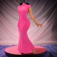 Image 7 of Sculpted Elegance Fishtail Dress