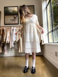 Image 2 of Cream Vintage Lace Collections Dress