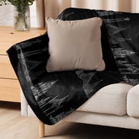 Image 1 of Gothic Spires Sherpa blanket