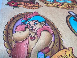 Image of Disney Inspired Traditional Tattoo Flash Sheet: D09 11x14