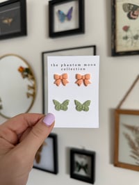 Image 2 of Bow & Butterfly  Stud Pack