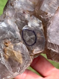 Image 7 of Smoky Quartz & Red Rutile Enhydro Multi Terminated Crystal | Zambia #3052