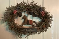 Image 1 of #1... God Bless America ~ 24 in Wreath ~