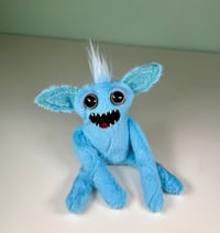 Image 1 of Small Weighted Monster - Light Blue