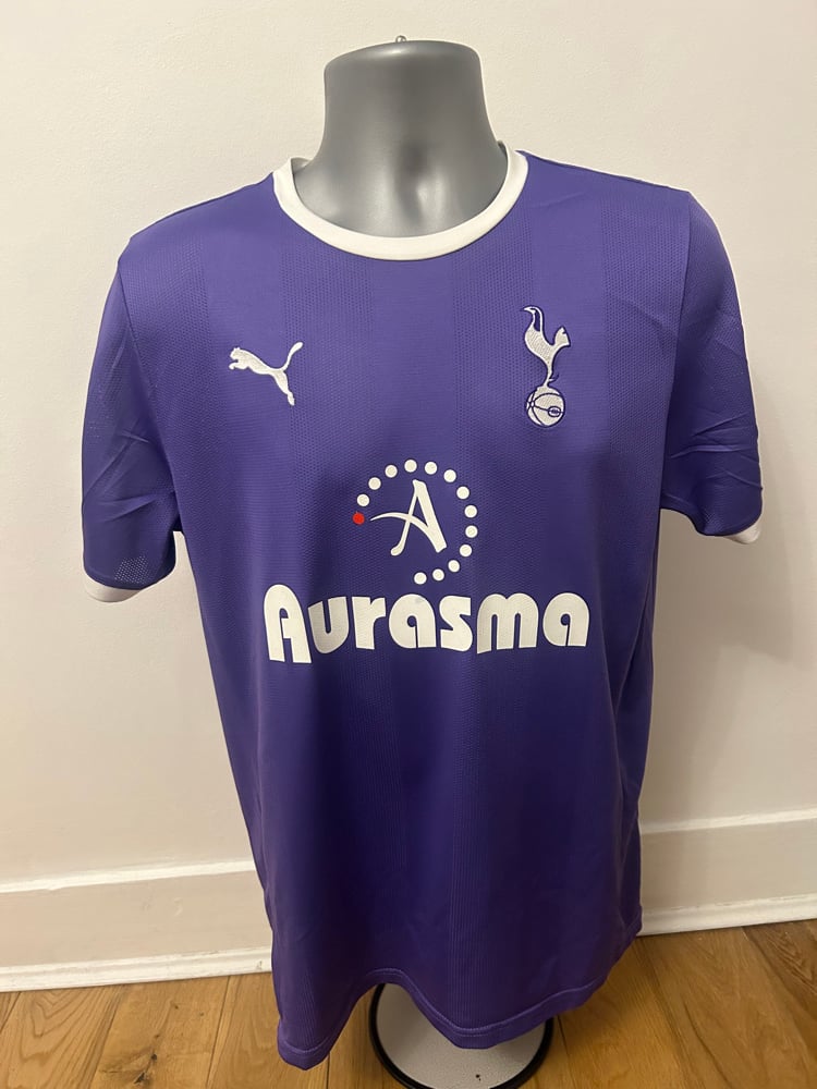 Image of Tottenham Hotspur “BALE 3” 2011/12 Away Shirt + PL patches  (M)