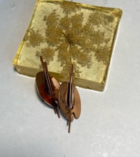 Image 1 of 1950's Copper Clip Earrings by Renoir- Art Palette