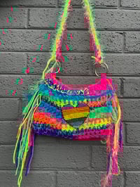 Crochet rainbow bag 2
