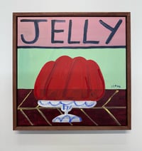 Jelly in stained wood framed 