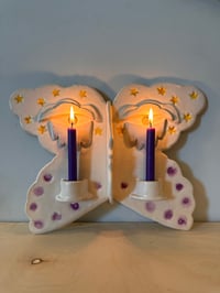 Image 4 of Butterfly face candle holder 