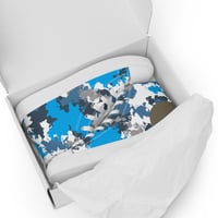 Image 1 of ZEN EXP - Blue Camo Men’s high top canvas shoes